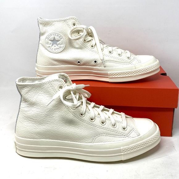 Converse Chuck 70 Sneakers For Women Leather Egret Shoes High Top Casual A00731C - Picture 2 of 9